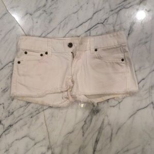 White Carmar cut off white denim shorts size 26